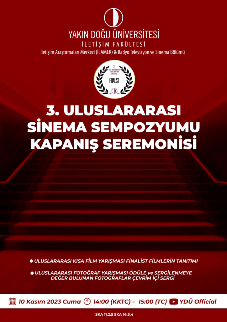 3. Uluslararası Sinema Sempozyumu Kapanış Seremonisi – Near East University